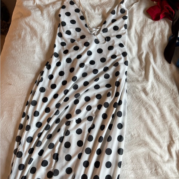 AFRM Romy Polka Dot Maxi Dress - Picture 2 of 3